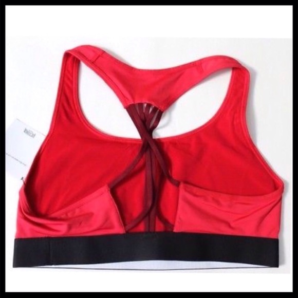 Victoria Sport The Player Lace Up Red Sport Bra - Picture 2 of 2